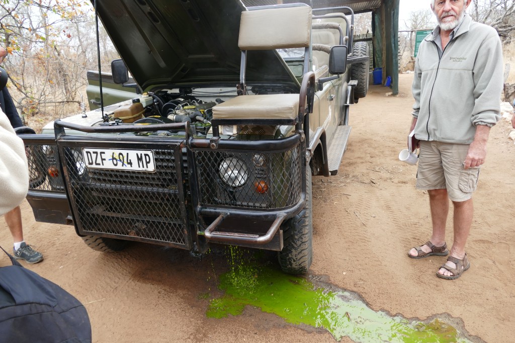 Robert, our mechanic, does not seem to be overly excited :)